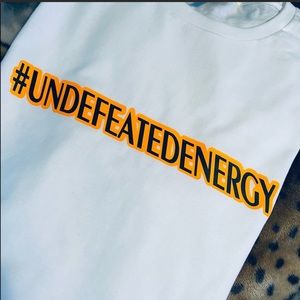 New unisex Undefeated Energy tee!!